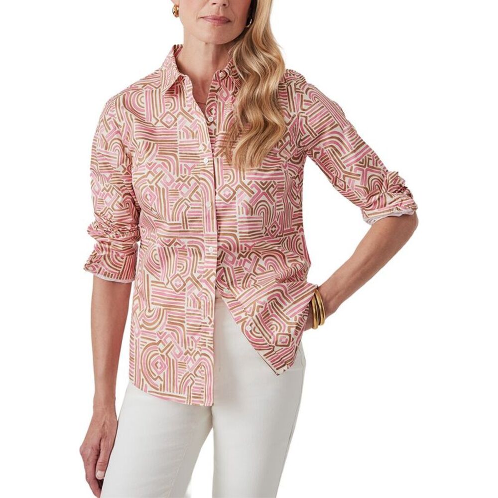 J.Mclaughlin Womens Lois Blouse, Multicolor